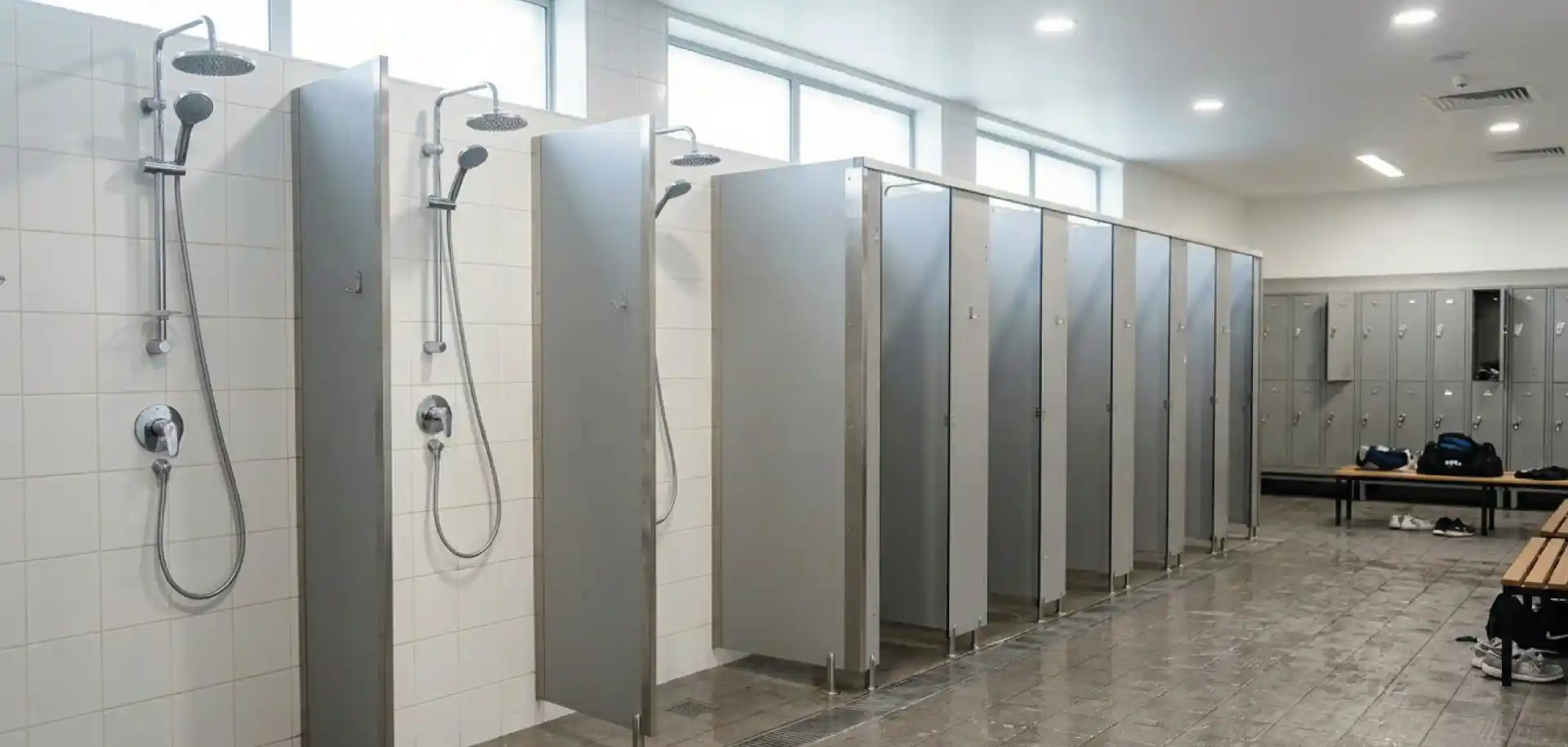 Showers and bag drop